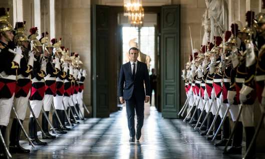Macron a Versailles